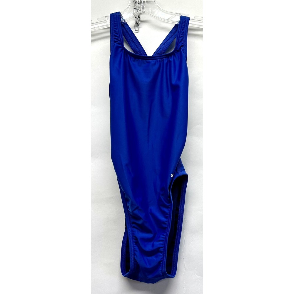 Speedo Pro LT Womens Blue Size 30 One Piece Swimsuit NEW (A4)